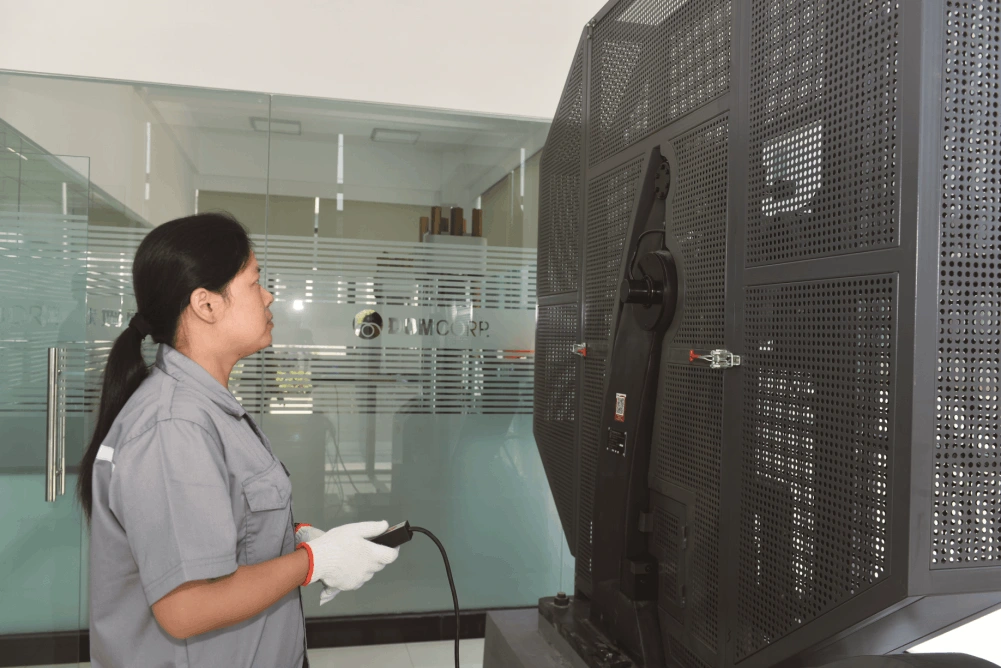 Impact testing at DOM