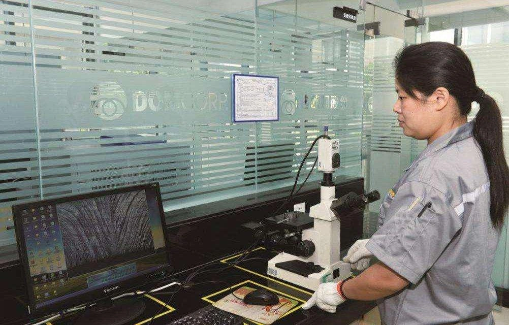 Metallographic examination at DOM